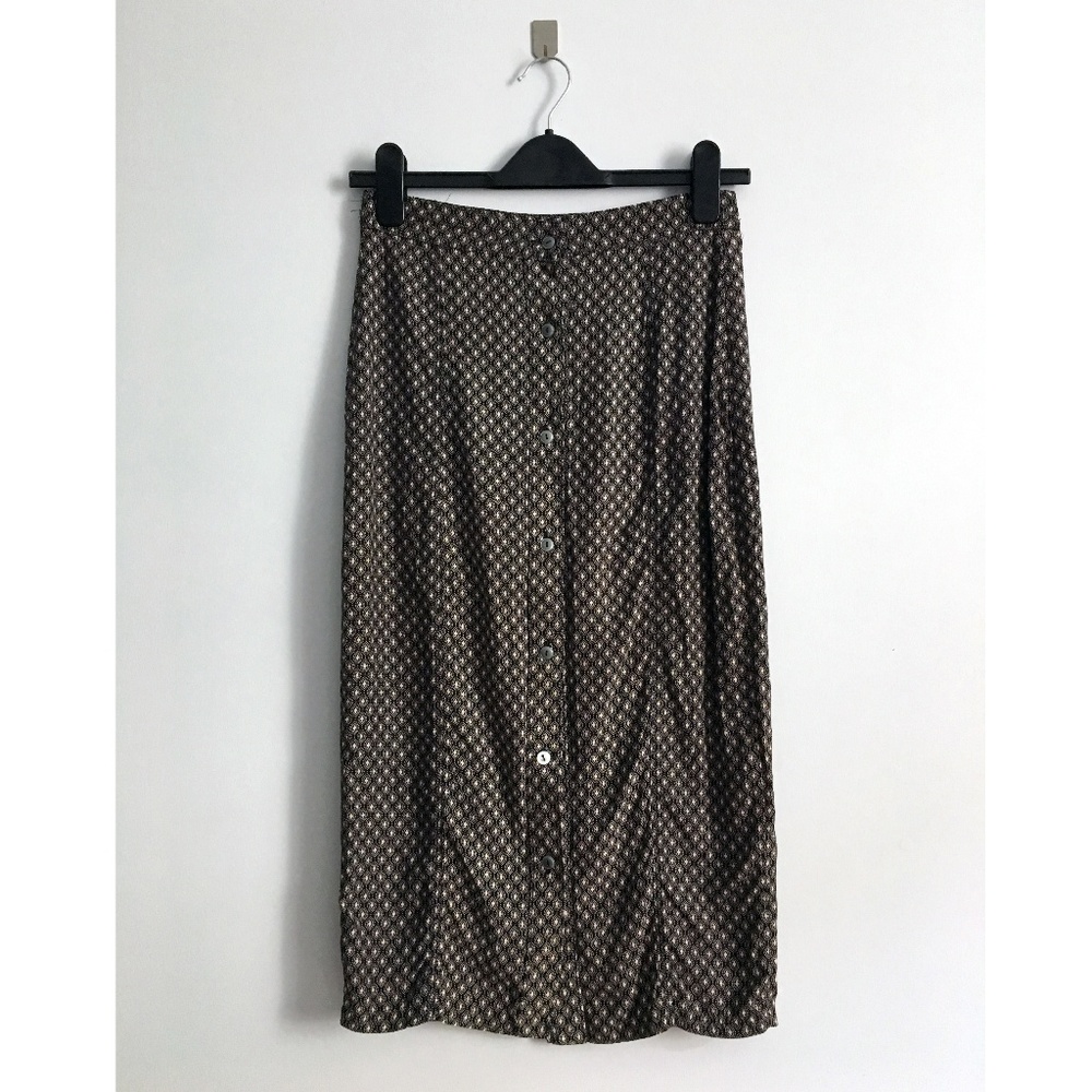 Vintage pencil skirt | boho high waist midi 60s